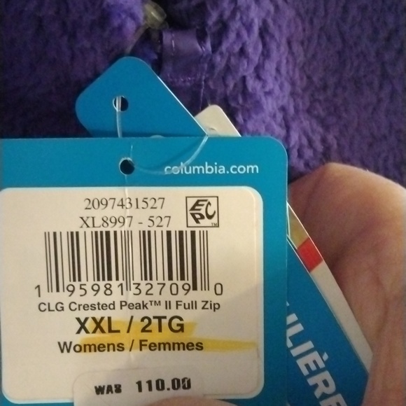 Women's Purple Teddy Jacket with Quilted Design - Picture 4 of 8